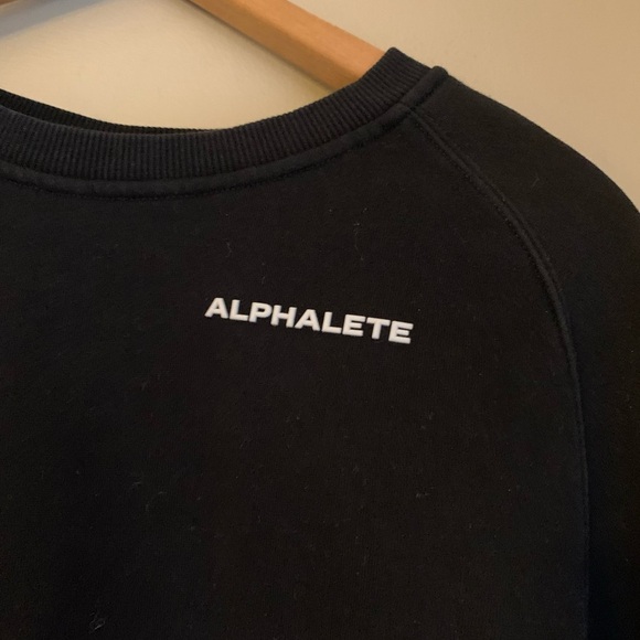 ALPHALETE Classic Crop Crewneck Sweatshirt medium - Picture 2 of 8